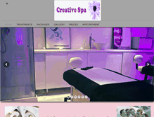 Tablet Screenshot of creativespa.ie
